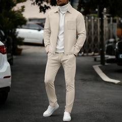Men's Waffle Knit Tracksuit Set