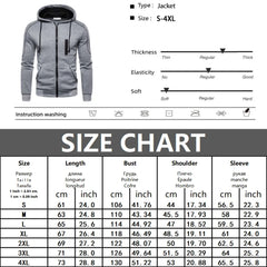 Men's Zip-Up Fleece Hoodie Jacket