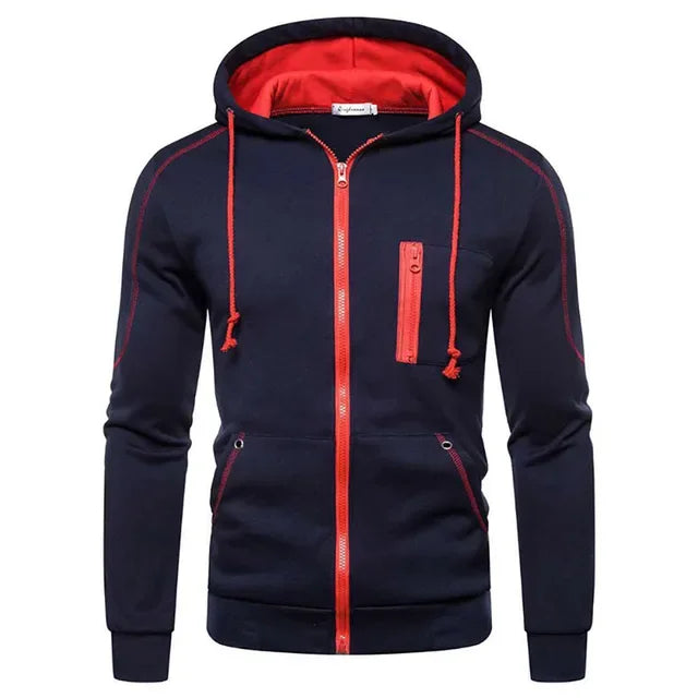 Men's Zip-Up Fleece Hoodie Jacket