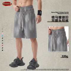 ZODF Vintage Washed Men's Cotton Shorts