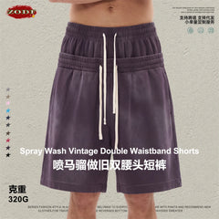 ZODF Vintage Washed Men's Cotton Shorts