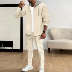 Men's Waffle Knit Tracksuit Set