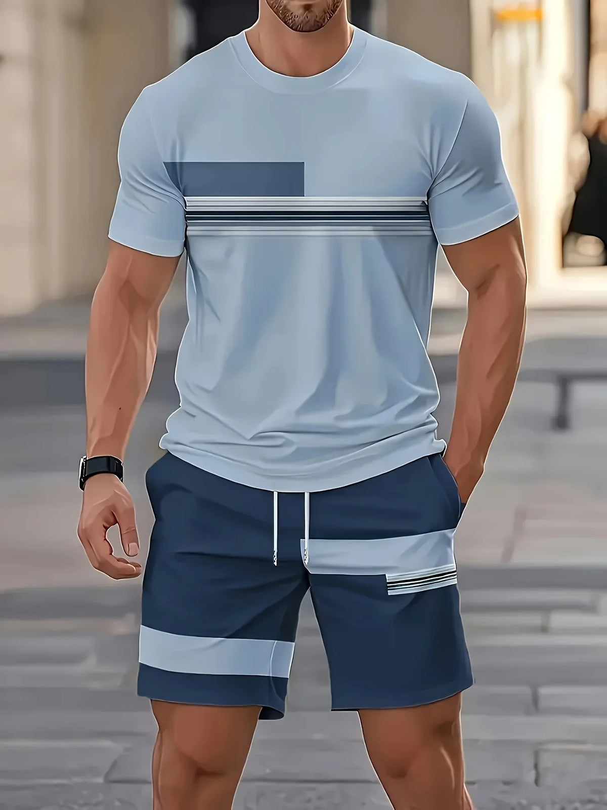 Men's 2 Piece Summer Outfit