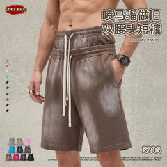 ZODF Vintage Washed Men's Cotton Shorts